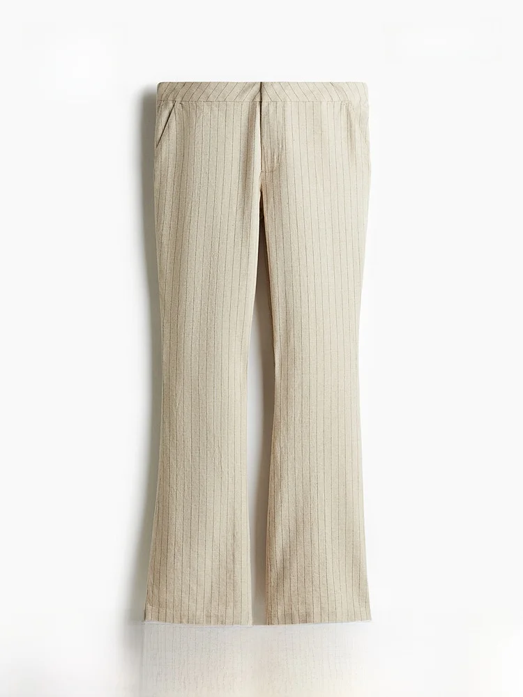H&M Summer New Women's Mixed Linen West Pants Casual Style mid Waist Fashionable Ladies Trousers Comfortable Breathable
H&M Summer New Women's Mixed Linen West Pants Casual Style mid Waist Fashionable Ladies Trousers Comfortable Breathable