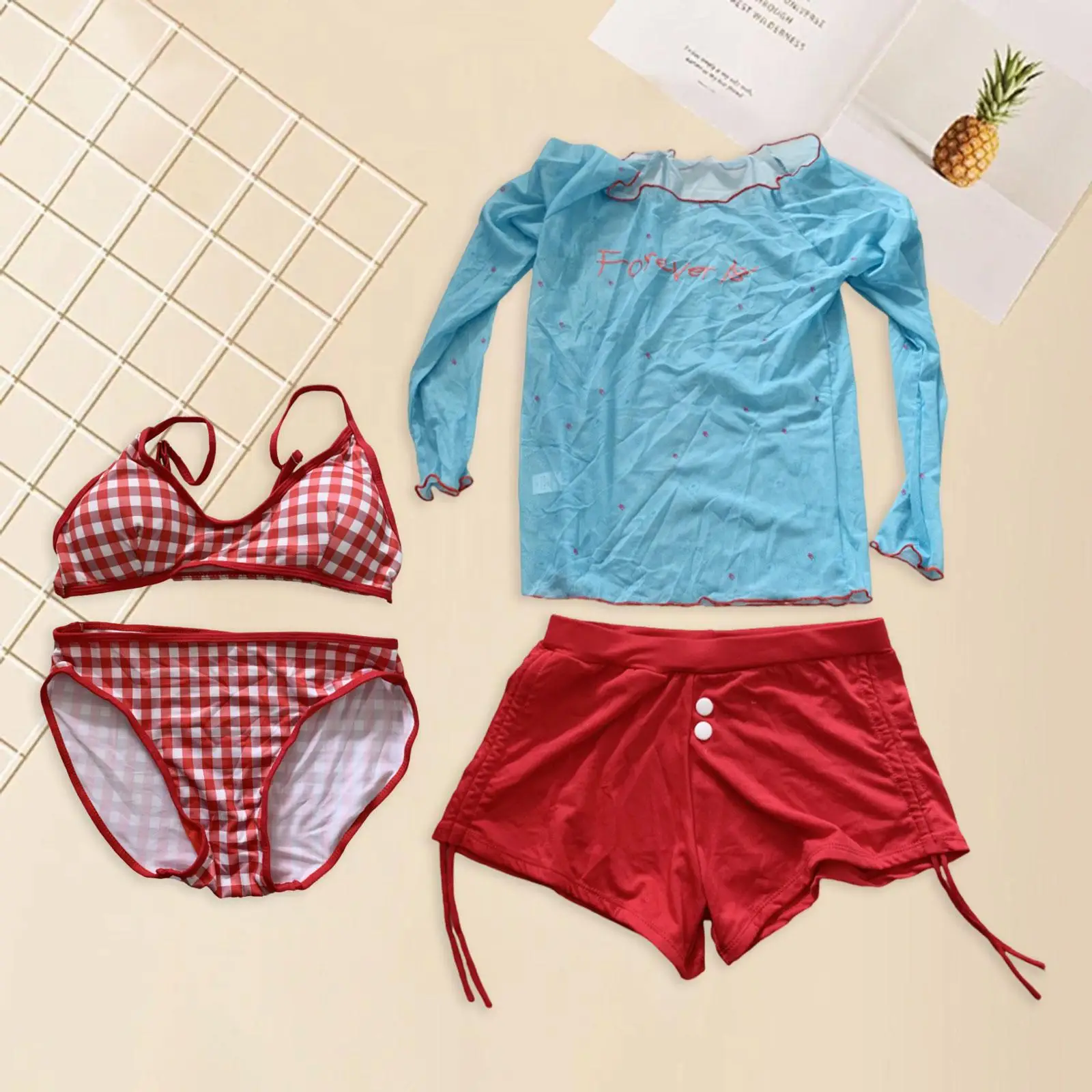 Women Bikini Set Fashionable Four Piece Swimsuit Triangle Bikini Bathing suits Swimwear for Club Swim Pool Travel Party Vacation
Women Bikini Set Fashionable Four Piece Swimsuit Triangle Bikini Bathing suits Swimwear for Club Swim Pool Travel Party Vacation