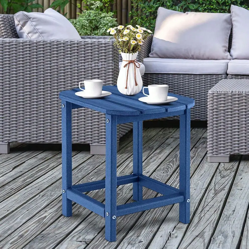 18 Patio Adirondack Side Table Weather Resistant HDPE Garden Navy
18 Patio Adirondack Side Table Weather Resistant HDPE Garden Navy