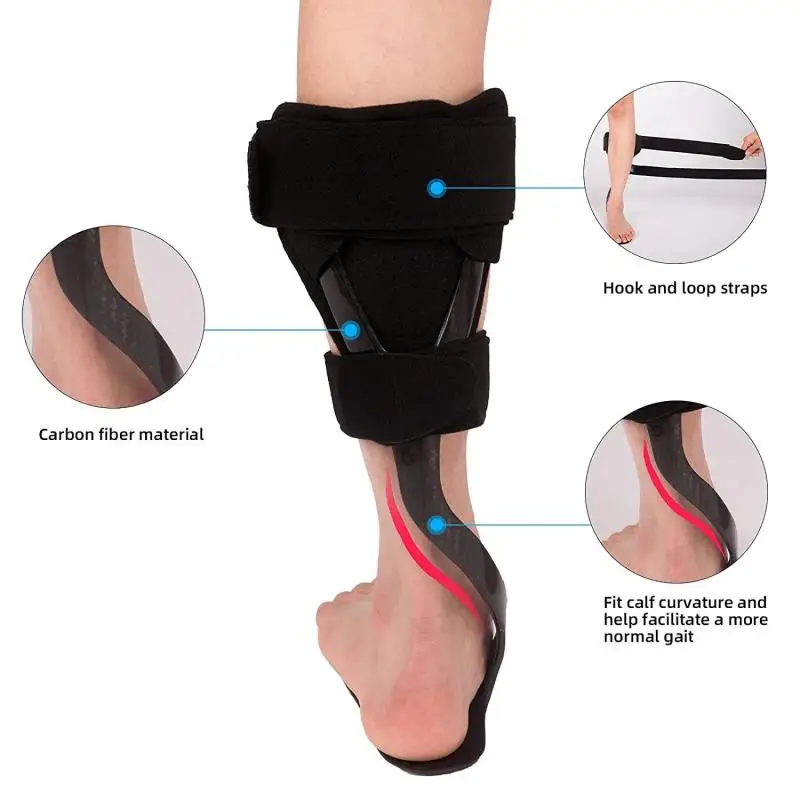 1Pc Carbon Fiber Foot Drop Orthosis for Stroke Hemiplegia Patient Rehabilitation Strephenopodia Orthosis Foot Fixed Support
1Pc Carbon Fiber Foot Drop Orthosis for Stroke Hemiplegia Patient Rehabilitation Strephenopodia Orthosis Foot Fixed Support