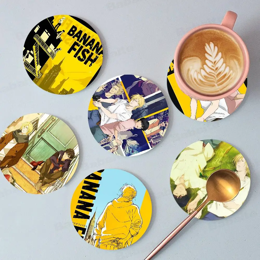 Anime Banana Fish Wood Coasters Colorful Round Coaster Non-slip Heat Insulation Coffee Mats Home Accessories Kitchen
Anime Banana Fish Wood Coasters Colorful Round Coaster Non-slip Heat Insulation Coffee Mats Home Accessories Kitchen