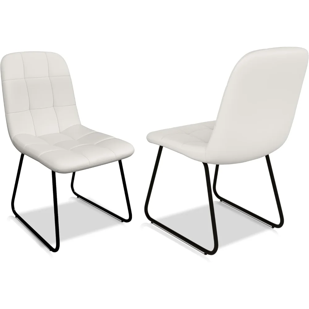 Dining Chairs Set of 2, Modern Kitchen Faux Leather Dining Room Chairs for Kitchen Living Dining Room (2 White)
Dining Chairs Set of 2, Modern Kitchen Faux Leather Dining Room Chairs for Kitchen Living Dining Room (2 White)