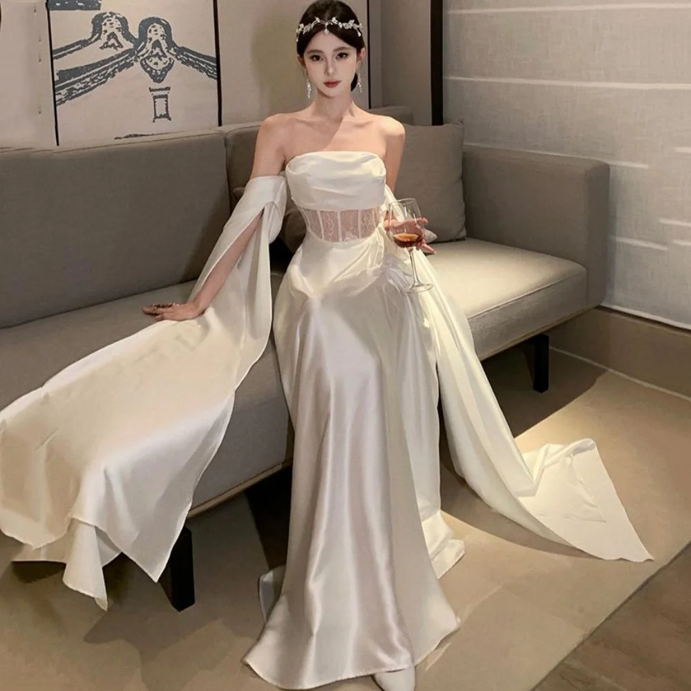 Customized Elegant Lace Prom Dresses Strapless Off Shoulder Party Gowns A Line Zipper Evening Dress New Vestido De Novia
Customized Elegant Lace Prom Dresses Strapless Off Shoulder Party Gowns A Line Zipper Evening Dress New Vestido De Novia