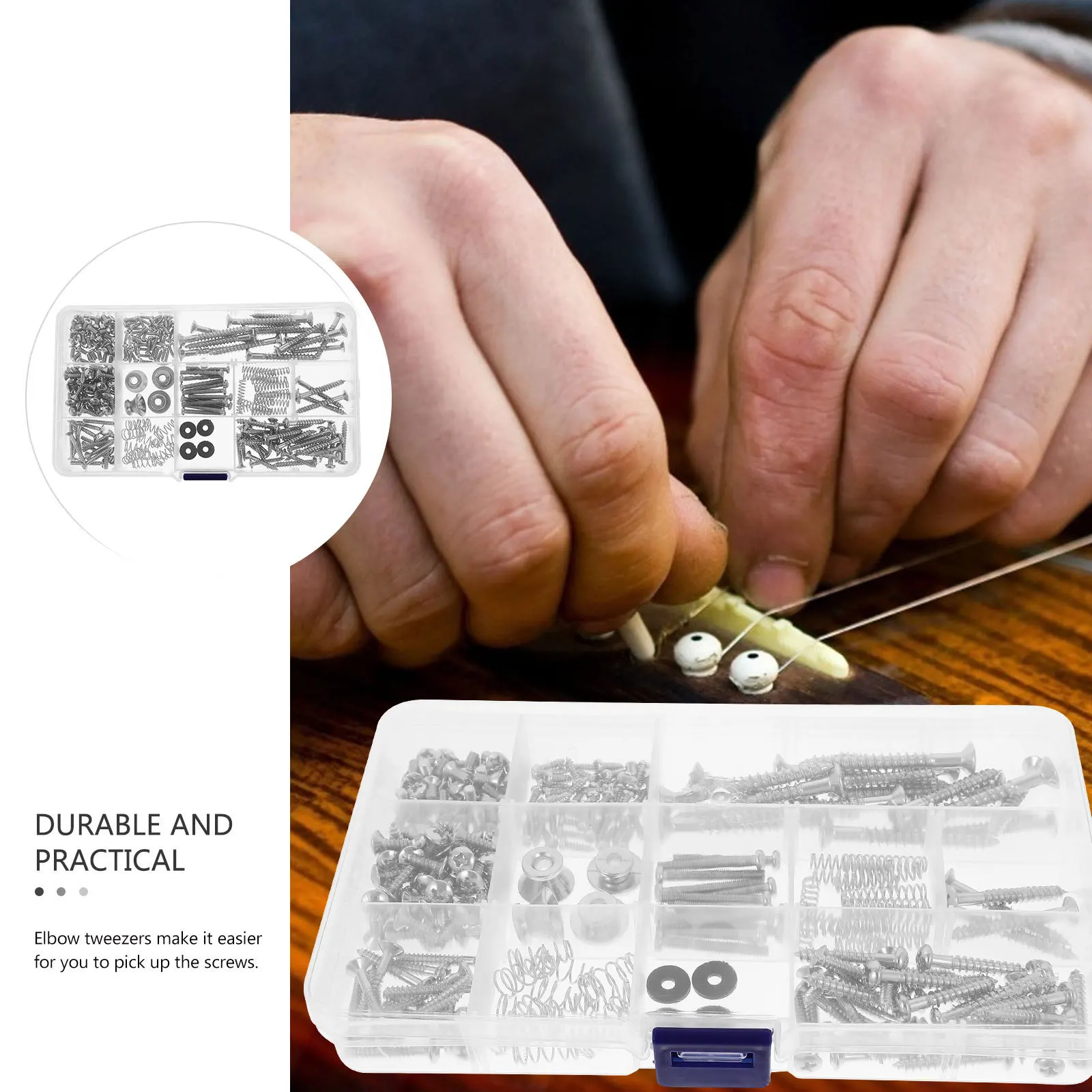 Electric Guitar Screw Service Kit Repair Accessories Silver Parts Luthier Tool Screws
Electric Guitar Screw Service Kit Repair Accessories Silver Parts Luthier Tool Screws