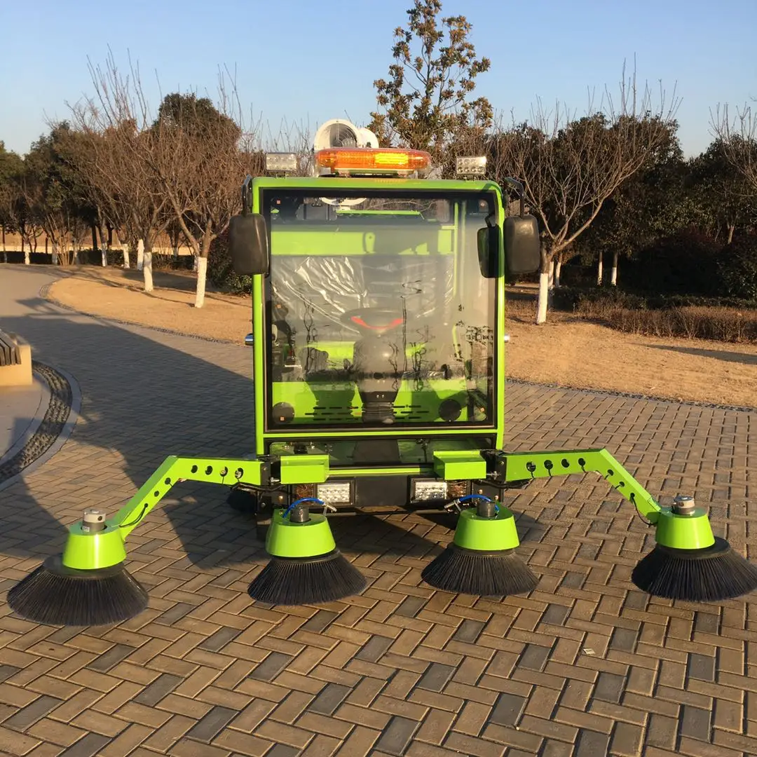 YG Customized Closed Multi-functional Ride On Electric Sweeper Machine Road Cleaning Industrial Factory Workshop Sweeping Cleane
