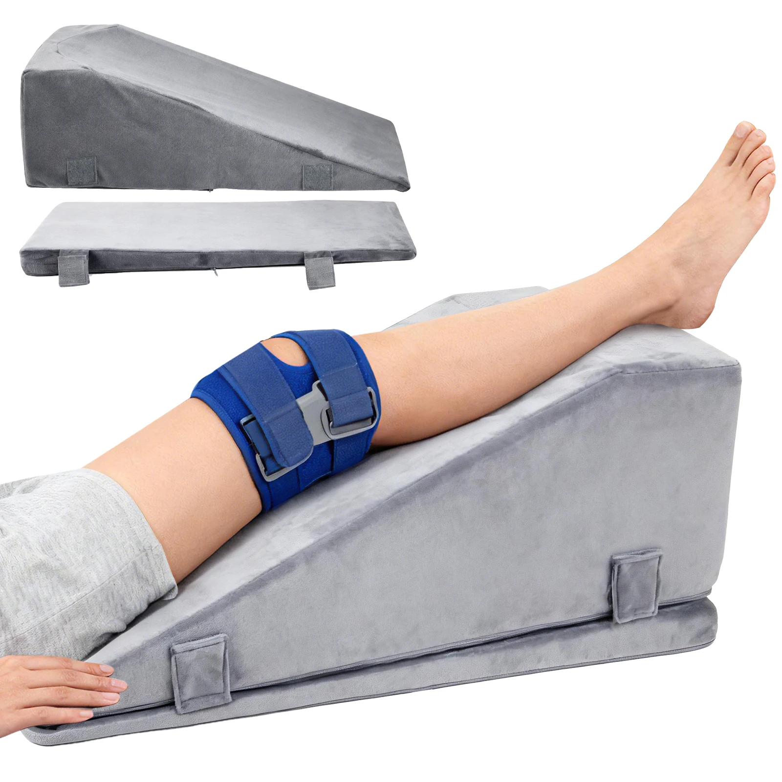 Leg Elevation Pillows Soft Memory Foam Top, Triangle Pillow Wedge, Body Positioners For Leg Elevation, Snoring Relief
Leg Elevation Pillows Soft Memory Foam Top, Triangle Pillow Wedge, Body Positioners For Leg Elevation, Snoring Relief