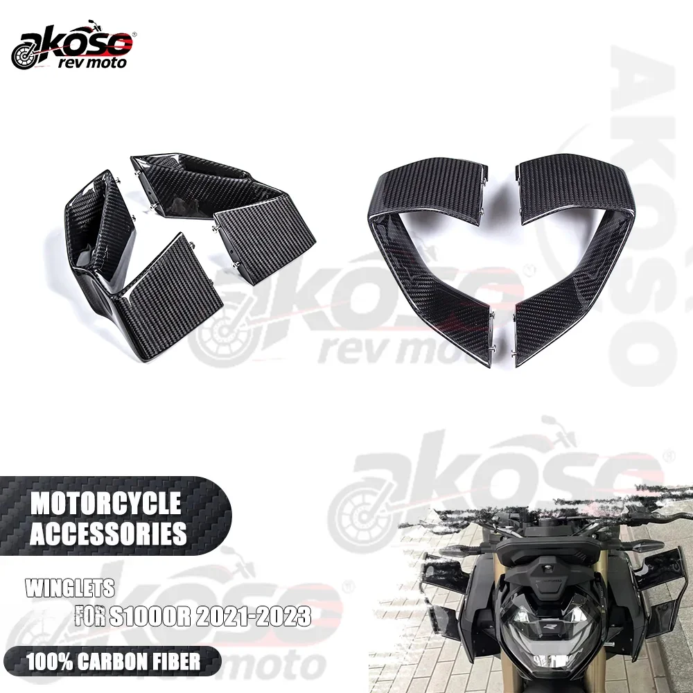 Аксессуары для мотоциклов, передние обтекатели, боковые крылышки, элероны, детали из 100% углеродного волокна, принадлежности для BMW S1000R 2021-2023, модификация
Аксессуары для мотоциклов, передние обтекатели, боковые крылышки, элероны, детали из 100% углеродного волокна, принадлежности для BMW S1000R 2021-2023, модификация