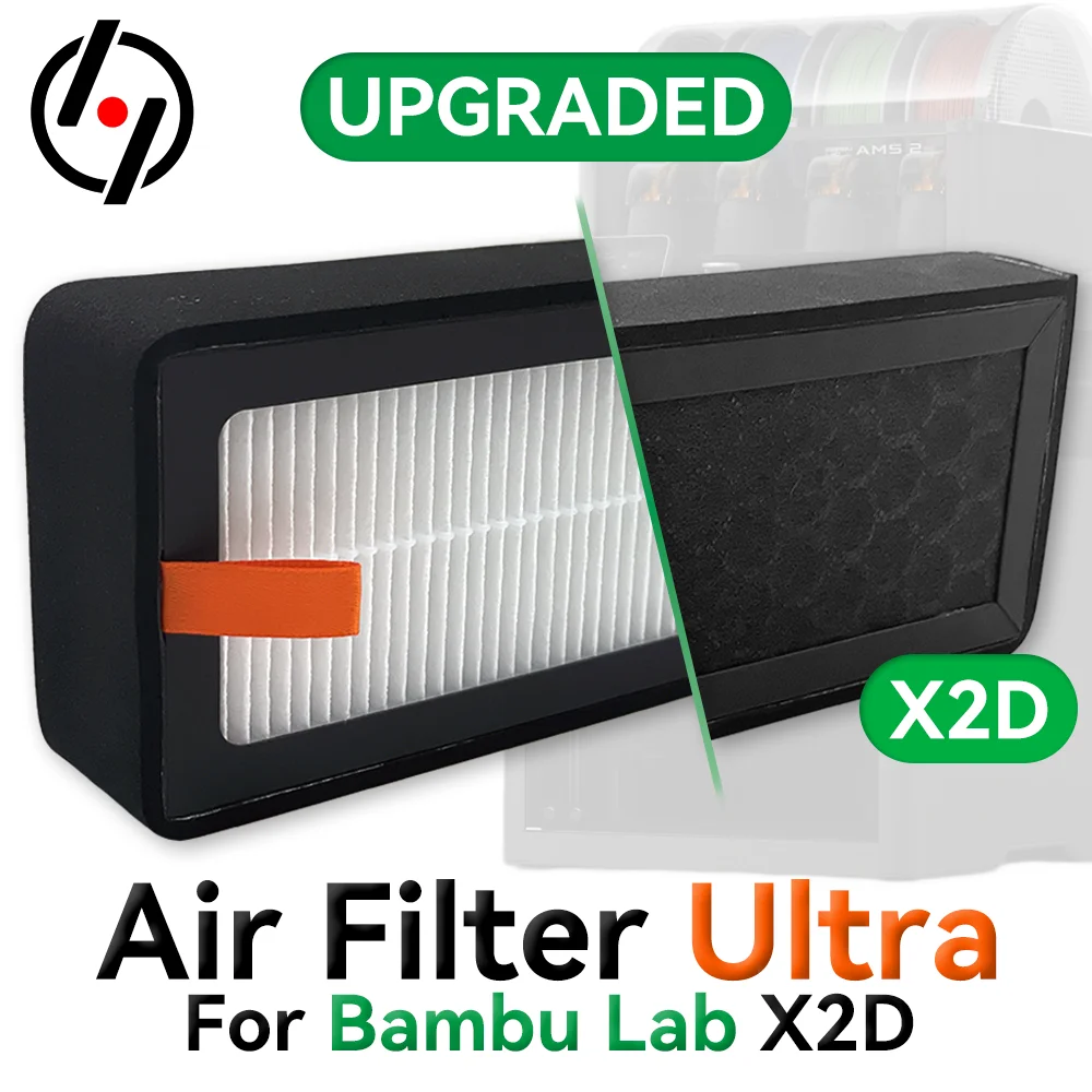 For Bambu Lab HEPA 13 + Activated Carbon Combo Air Filter Ultra for X2D/X2DC Series 3D Printers OEM Replacement
For Bambu Lab HEPA 13 + Activated Carbon Combo Air Filter Ultra for X2D/X2DC Series 3D Printers OEM Replacement