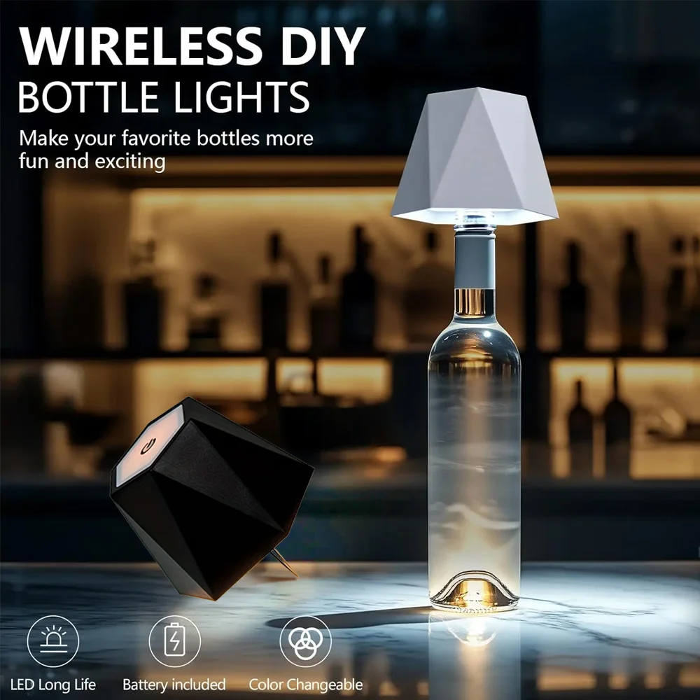 LED Wireless Bottle Lamp DIY Decor for Bottles 3 Colors and Stepless Dimming Night Lamp Charging Bar Wine Bottles Desk Lights
LED Wireless Bottle Lamp DIY Decor for Bottles 3 Colors and Stepless Dimming Night Lamp Charging Bar Wine Bottles Desk Lights