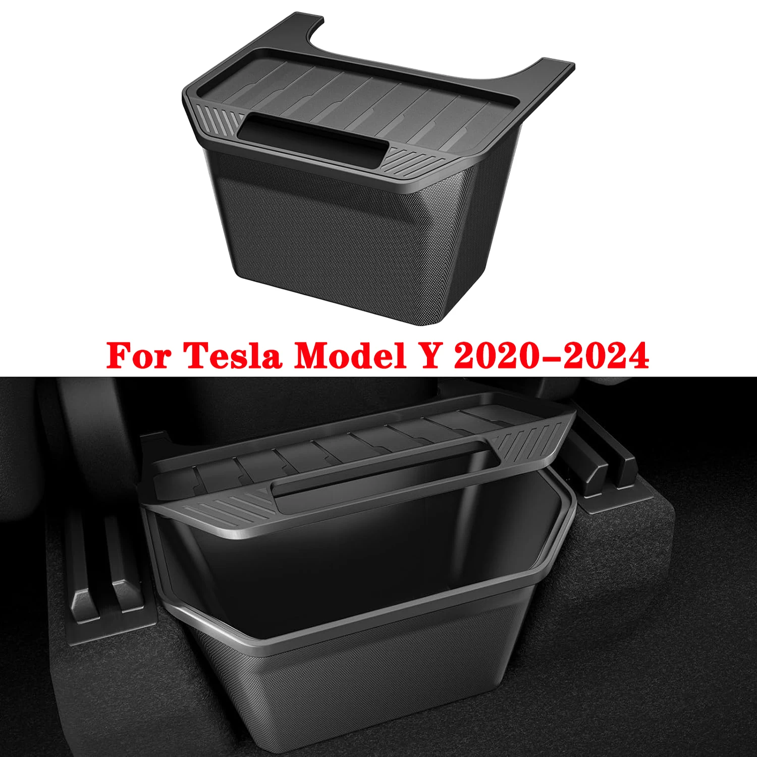 Rear Center Console Storage Box For Tesla Model Y 2020-2024, TPE Hidden Design 2nd Row Seat Organizer Trash Can with Lid
Rear Center Console Storage Box For Tesla Model Y 2020-2024, TPE Hidden Design 2nd Row Seat Organizer Trash Can with Lid