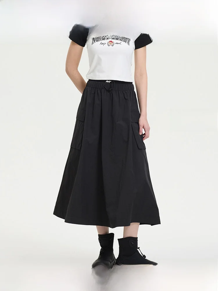 Noisy Teddy Casual Dstring Elastic Waist Midi Skirt for Women Simple Color Versatile Slimming A-Line Skirt
Noisy Teddy Casual Dstring Elastic Waist Midi Skirt for Women Simple Color Versatile Slimming A-Line Skirt