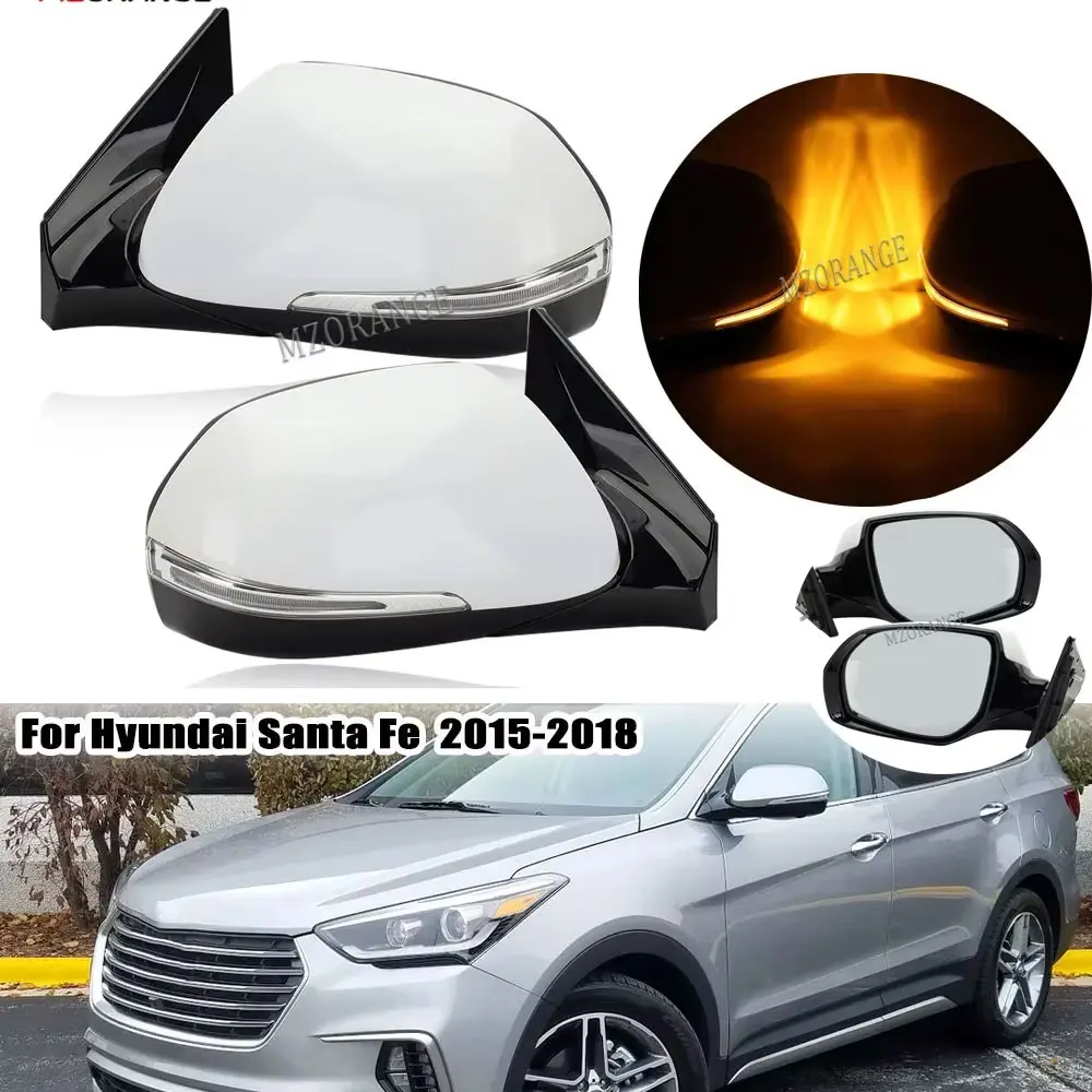 Side Wing Door Mirror Assembly for HYUNDAI SANTA DM FE MK3 2015-2018 Electronic Heated Blinker MIRRORS Glass Lens Turn signal
Side Wing Door Mirror Assembly for HYUNDAI SANTA DM FE MK3 2015-2018 Electronic Heated Blinker MIRRORS Glass Lens Turn signal