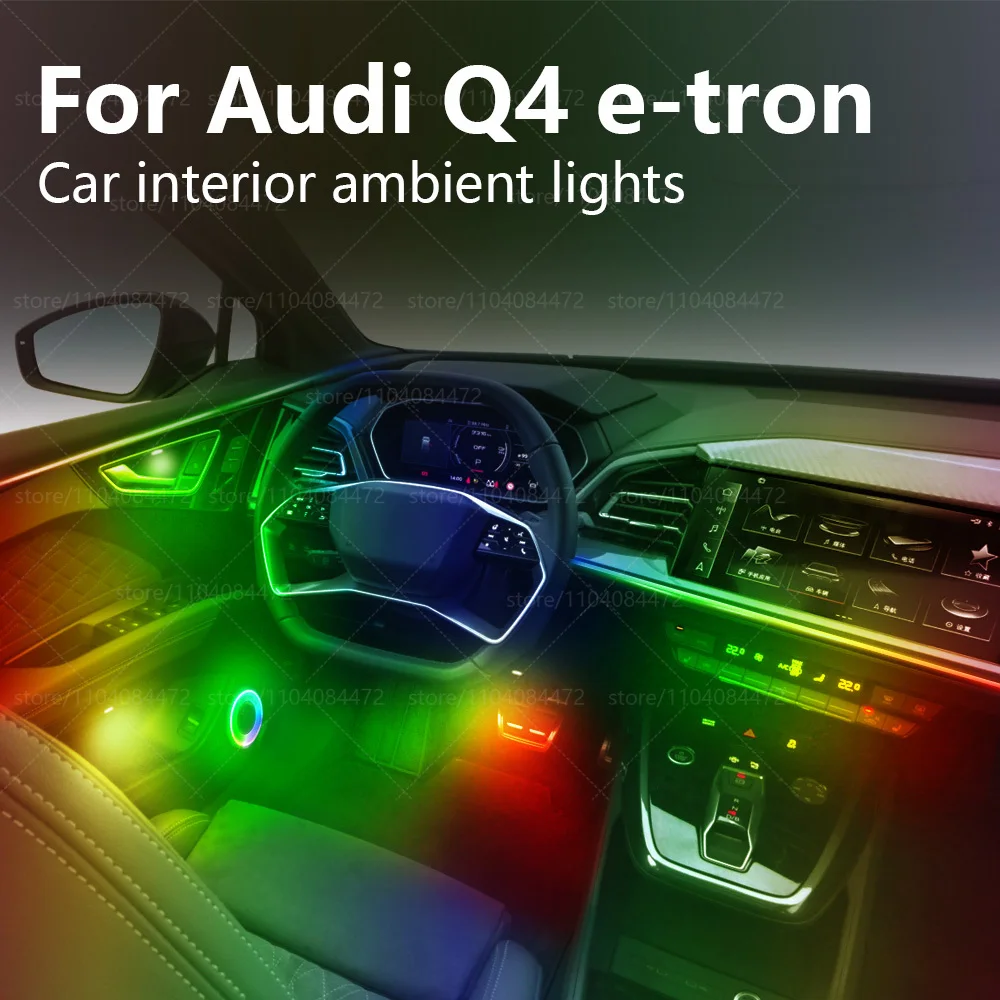 Для Audi Q4 E-Tron 22in1 RGB салон автомобиля акриловые автомобильные окружающие освещение RGB скрытая акриловая полоса украшения атмосфера аксессуары
Для Audi Q4 E-Tron 22in1 RGB салон автомобиля акриловые автомобильные окружающие освещение RGB скрытая акриловая полоса украшения атмосфера аксессуары