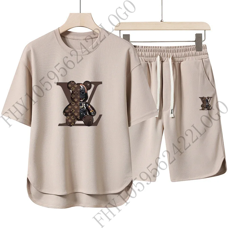 2025 Summer fashion Breathable fitness leisure sports two-piece men's fashion printed short-sleeved T-shirt + jogging shorts set
2025 Summer fashion Breathable fitness leisure sports two-piece men's fashion printed short-sleeved T-shirt + jogging shorts set