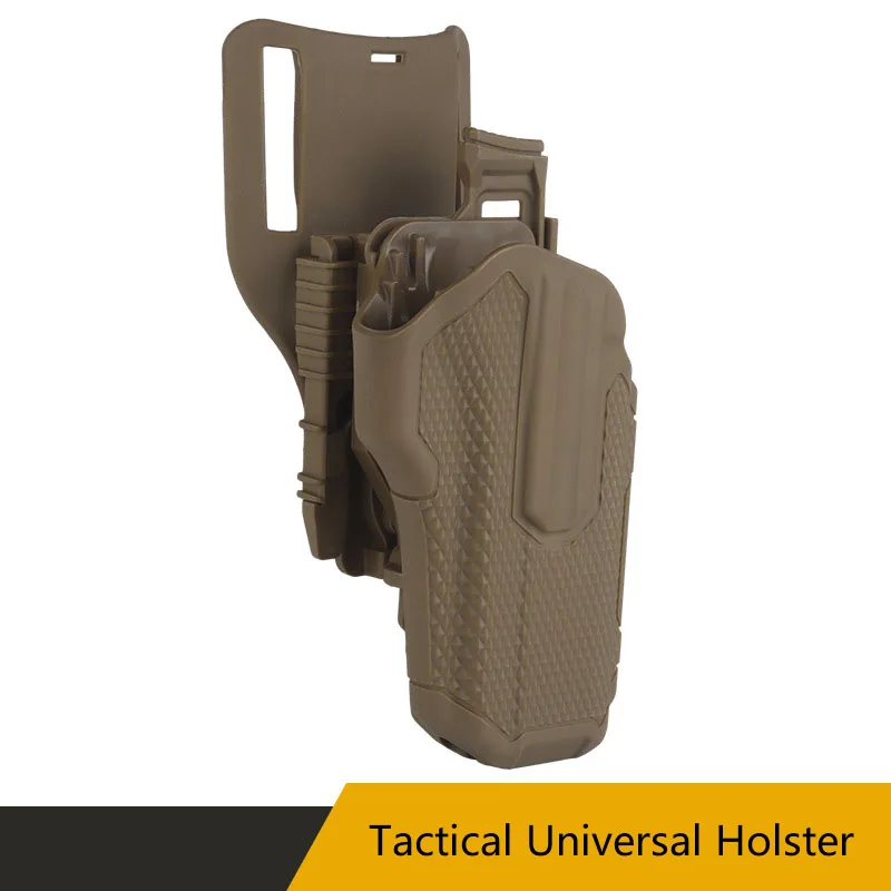 Tactical universal holster, Angle Adjustment, QLS Quick Release System, Adapted to 2.5-inch Waist Belt
Tactical universal holster, Angle Adjustment, QLS Quick Release System, Adapted to 2.5-inch Waist Belt