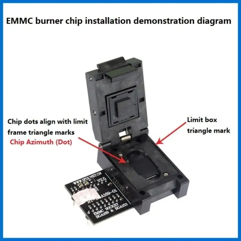 R53C Efficient RT809H BGA153 169 Adapter Socket for Navigation and Communication Devices