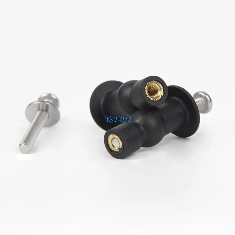 E15A 4Pcs Toilet Seats Hinge Screw Toilet Seats Blind Hole Fixings Expanding Rubber Bolt Top Fix for Top Mount Toilet Seats
E15A 4Pcs Toilet Seats Hinge Screw Toilet Seats Blind Hole Fixings Expanding Rubber Bolt Top Fix for Top Mount Toilet Seats
