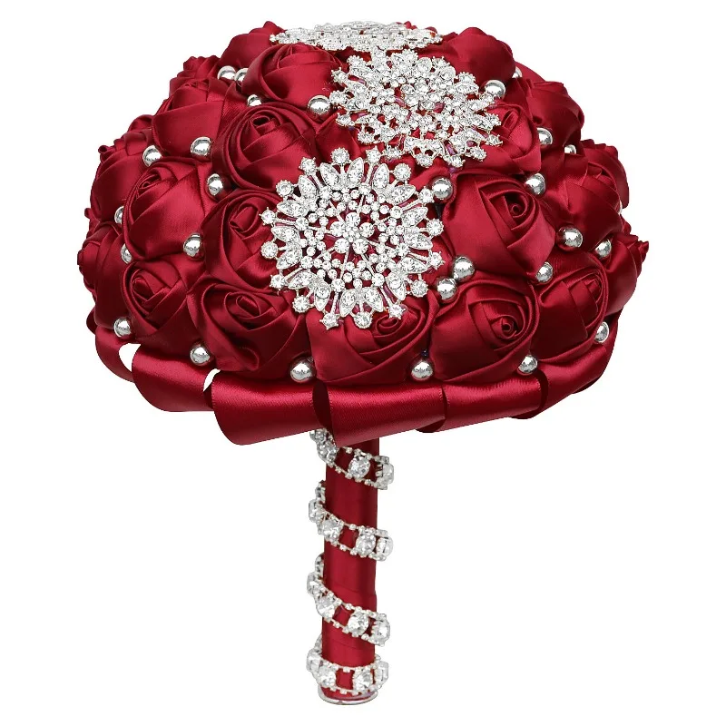 Cross-border Wedding Silver Rhinestone Bridal Bouquet, Ribbon Wedding Bouquet Wedding Supplies Multi-color W318S
Cross-border Wedding Silver Rhinestone Bridal Bouquet, Ribbon Wedding Bouquet Wedding Supplies Multi-color W318S
