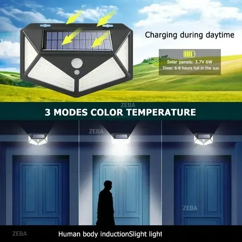 Multifunctional Solar Lamp Outdoor Garden Decoration Solar LED Light Waterproof Sunlight Powered Spotlight with Motion Sensor
Multifunctional Solar Lamp Outdoor Garden Decoration Solar LED Light Waterproof Sunlight Powered Spotlight with Motion Sensor