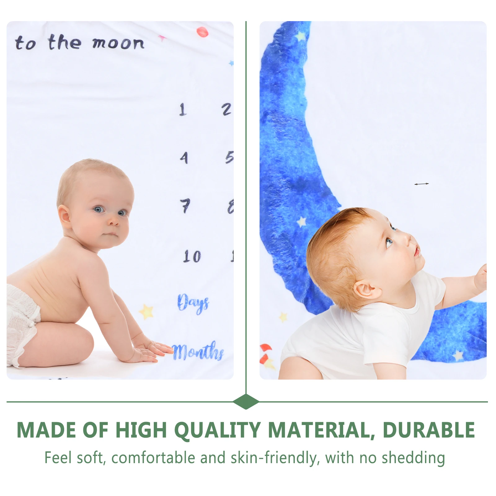 Newborn Baby Photo Prop Background Blanket 1-12 Months Growth Tracking For Boys Girls Weekly Monthly Picture Session 
Newborn Baby Photo Prop Background Blanket 1-12 Months Growth Tracking For Boys Girls Weekly Monthly Picture Session