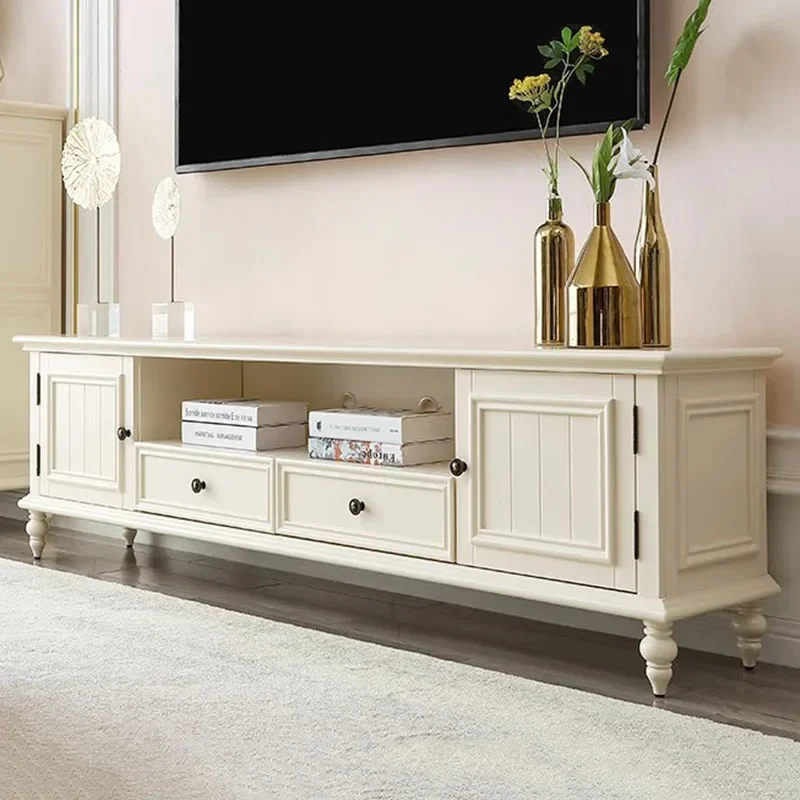 American Classic Solid Wood TV Stand Coffee Table Set Distressed Cream Finish Farmhouse Rustic Living Room Media Storage Cabinet
American Classic Solid Wood TV Stand Coffee Table Set Distressed Cream Finish Farmhouse Rustic Living Room Media Storage Cabinet