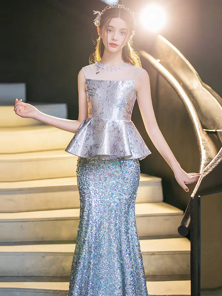Custom Flower Girl Dress Wedding Dress Birthday Party Dress Sleeveless Peplum Sequin Mermaid Princess Gown for Pageant and
Custom Flower Girl Dress Wedding Dress Birthday Party Dress Sleeveless Peplum Sequin Mermaid Princess Gown for Pageant and