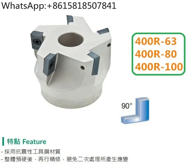 Cutter Head, Flat Milling Cutter Head Right Angle Shell Type Flat BAP400R Cutter
Cutter Head, Flat Milling Cutter Head Right Angle Shell Type Flat BAP400R Cutter