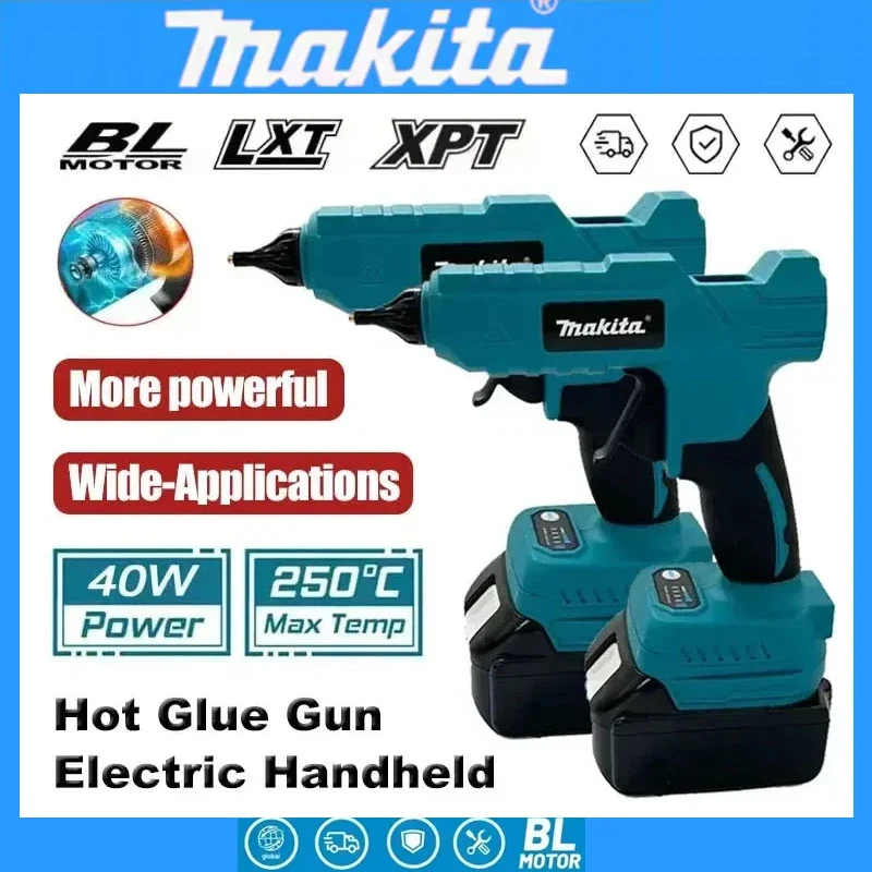 Makita Cordless Electric Hot Melt Glue Gun 18V Battery 11mm Glue Stick Hot Melt Welding Hot Air Gun for Home Crafts DIY
Makita Cordless Electric Hot Melt Glue Gun 18V Battery 11mm Glue Stick Hot Melt Welding Hot Air Gun for Home Crafts DIY