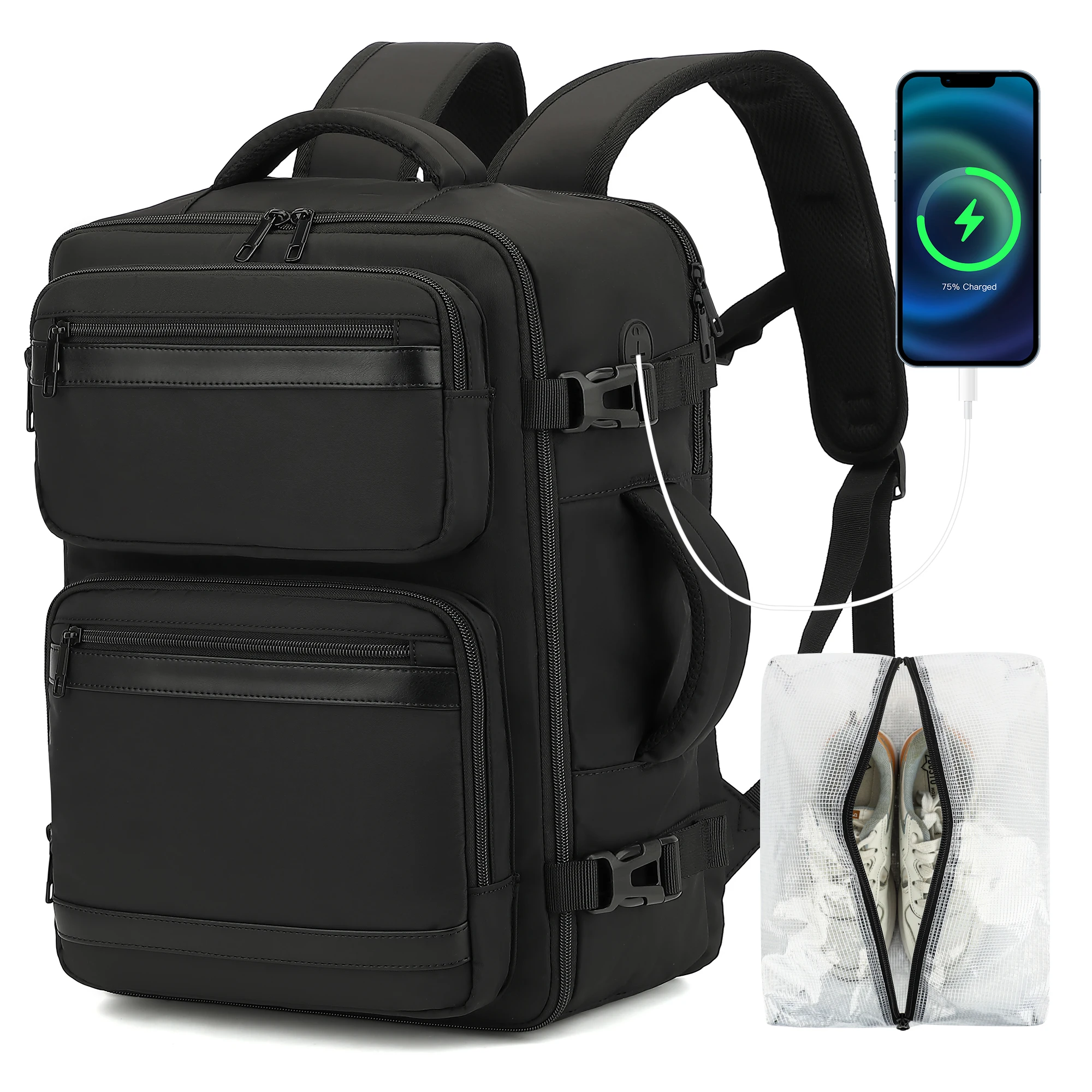 Мужской дорожный рюкзак, легкий женский рюкзак для ручной клади объемом 30 л, расширяемые деловые рюкзаки, водонепроницаемый походный рюкзак для
Мужской дорожный рюкзак, легкий женский рюкзак для ручной клади объемом 30 л, расширяемые деловые рюкзаки, водонепроницаемый походный рюкзак для