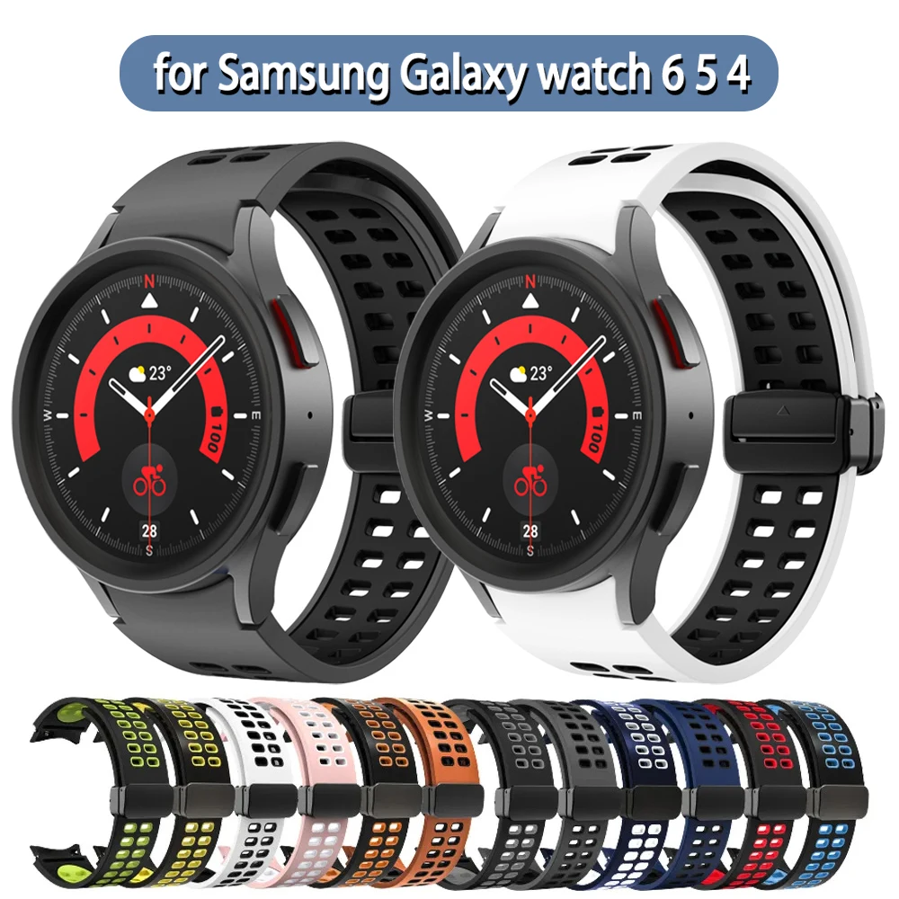 silicone Band For Samsung Galaxy Watch 6 5 4 44mm 40mm/Magnetic D-Buckle Bracelet 5 Pro 45mm/Galaxy 6 Classic 43mm 47mm Strap
silicone Band For Samsung Galaxy Watch 6 5 4 44mm 40mm/Magnetic D-Buckle Bracelet 5 Pro 45mm/Galaxy 6 Classic 43mm 47mm Strap