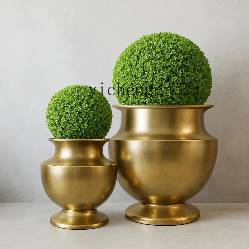 ZYA Fiberglass Vase Modern Light Luxury Home Model Room Soft Decoration Flower Pot Ornament
ZYA Fiberglass Vase Modern Light Luxury Home Model Room Soft Decoration Flower Pot Ornament