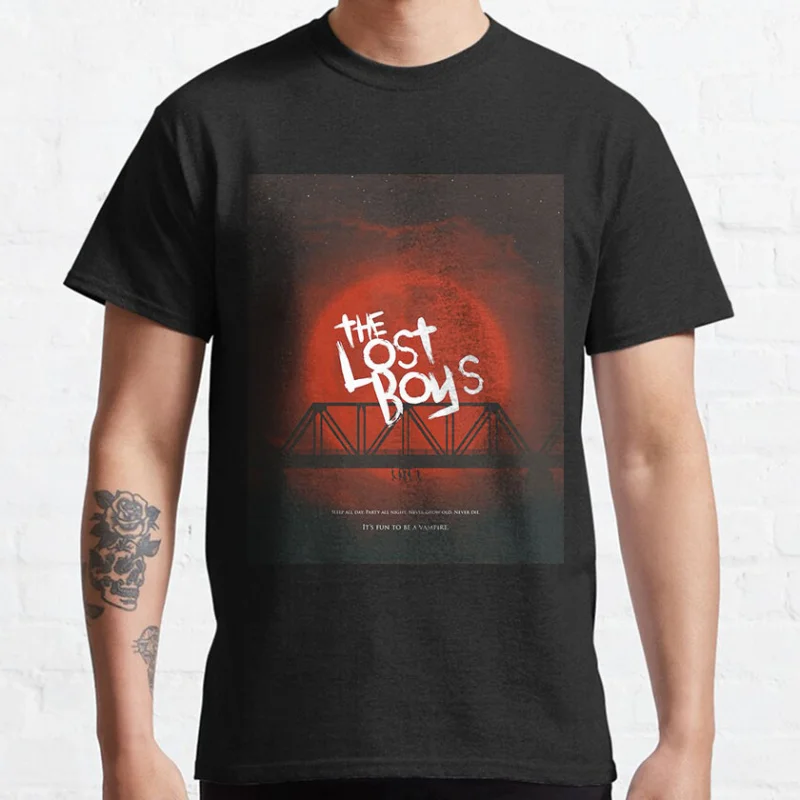Vintage 80s Horror Movie The Lost Boys Vampire graphic t shirts Santa Carla Scary Halloween tops large size Men's clothing
Vintage 80s Horror Movie The Lost Boys Vampire graphic t shirts Santa Carla Scary Halloween tops large size Men's clothing