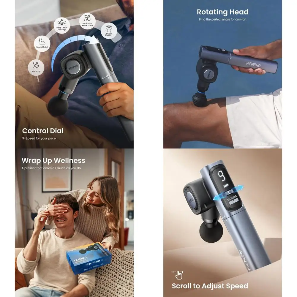 Массажный пистолет с регулируемым углом наклона и удлиненной ручкой, портативный массажер для глубокого массажа мышц с чехлом для переноски, подходит для всех возрастов
Массажный пистолет с регулируемым углом наклона и удлиненной ручкой, портативный массажер для глубокого массажа мышц с чехлом для переноски, подходит для всех возрастов
