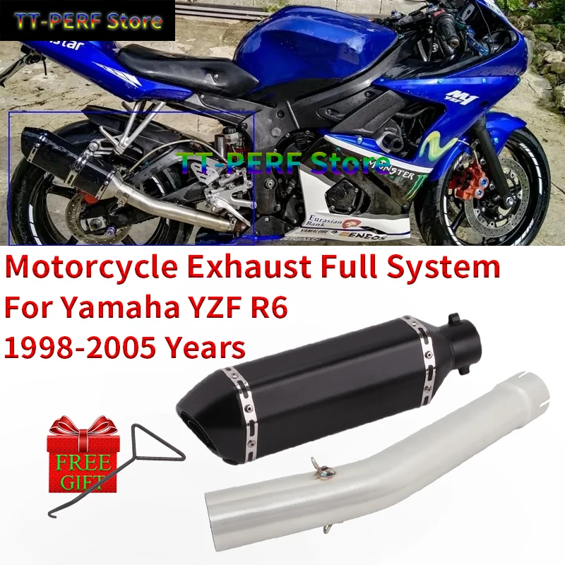 Motorcycle Exhaust Full System Link Pipe For Yamaha YZF R6 1998-2005 Modified Moto Escape Muffler Middle Connector Stainless
Motorcycle Exhaust Full System Link Pipe For Yamaha YZF R6 1998-2005 Modified Moto Escape Muffler Middle Connector Stainless