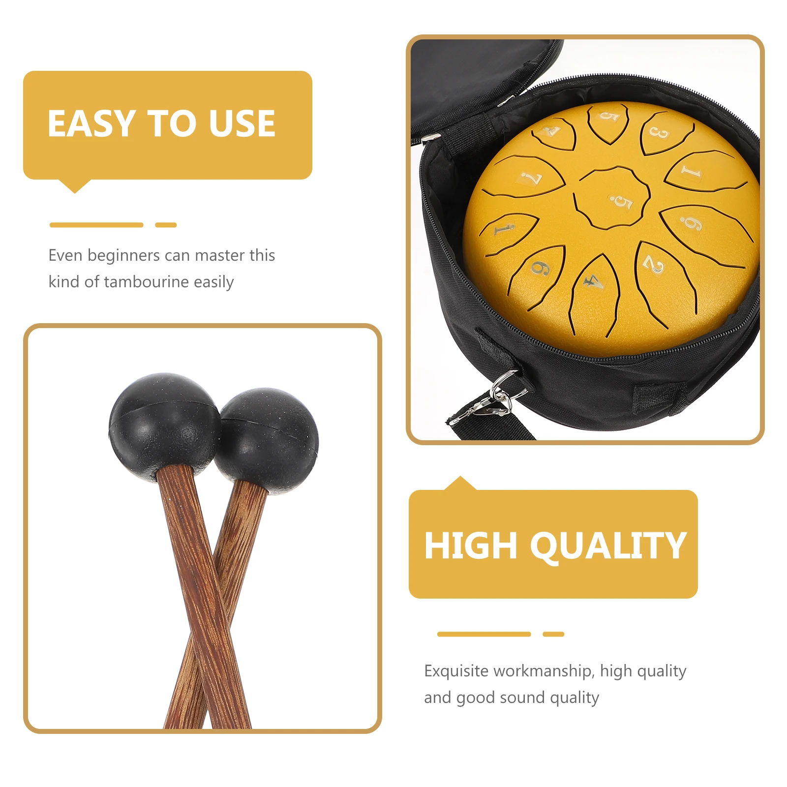 1 Set Steel Tongue Drum High Quality Ethereal Percussion Instrument Creative Music Accessories For Yoga Meditation Finger Cots
1 Set Steel Tongue Drum High Quality Ethereal Percussion Instrument Creative Music Accessories For Yoga Meditation Finger Cots