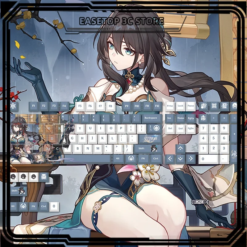 Honkai Star Rail Keycaps Game Character Ruan Mei Theme PBT Sublimation Cherry Profile 108keys Anime Mechanical Keyboard Keycaps
Honkai Star Rail Keycaps Game Character Ruan Mei Theme PBT Sublimation Cherry Profile 108keys Anime Mechanical Keyboard Keycaps