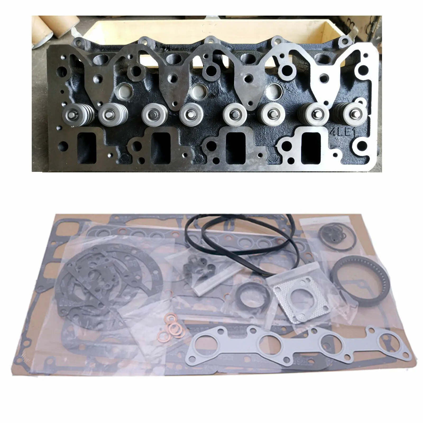New Complete Cylinder Head W/Full Gasket Kit For Isuzu 4LE1 Engine Hitachi EX50U
New Complete Cylinder Head W/Full Gasket Kit For Isuzu 4LE1 Engine Hitachi EX50U