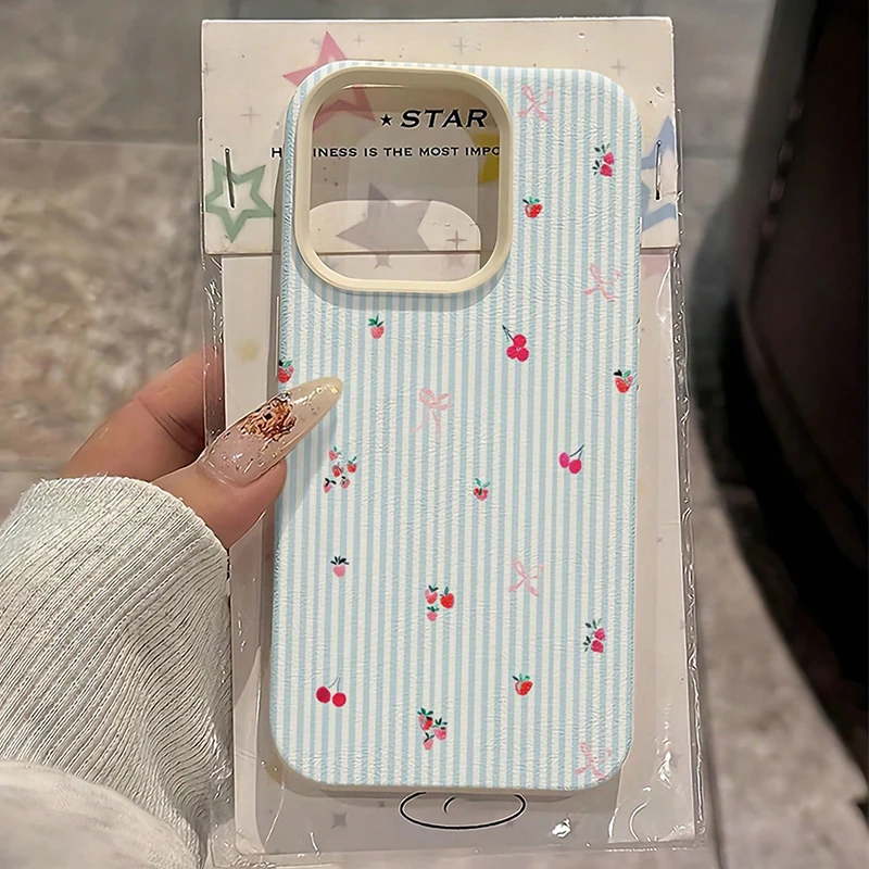 For Xiaomi 15T 14T 13T Pro 5G 14 15 13 Case Blue Striped Cherry & Strawberry Pattern Cover For Poco F7 F6 F5 X7 X6 X5 Soft Funda
For Xiaomi 15T 14T 13T Pro 5G 14 15 13 Case Blue Striped Cherry & Strawberry Pattern Cover For Poco F7 F6 F5 X7 X6 X5 Soft Funda