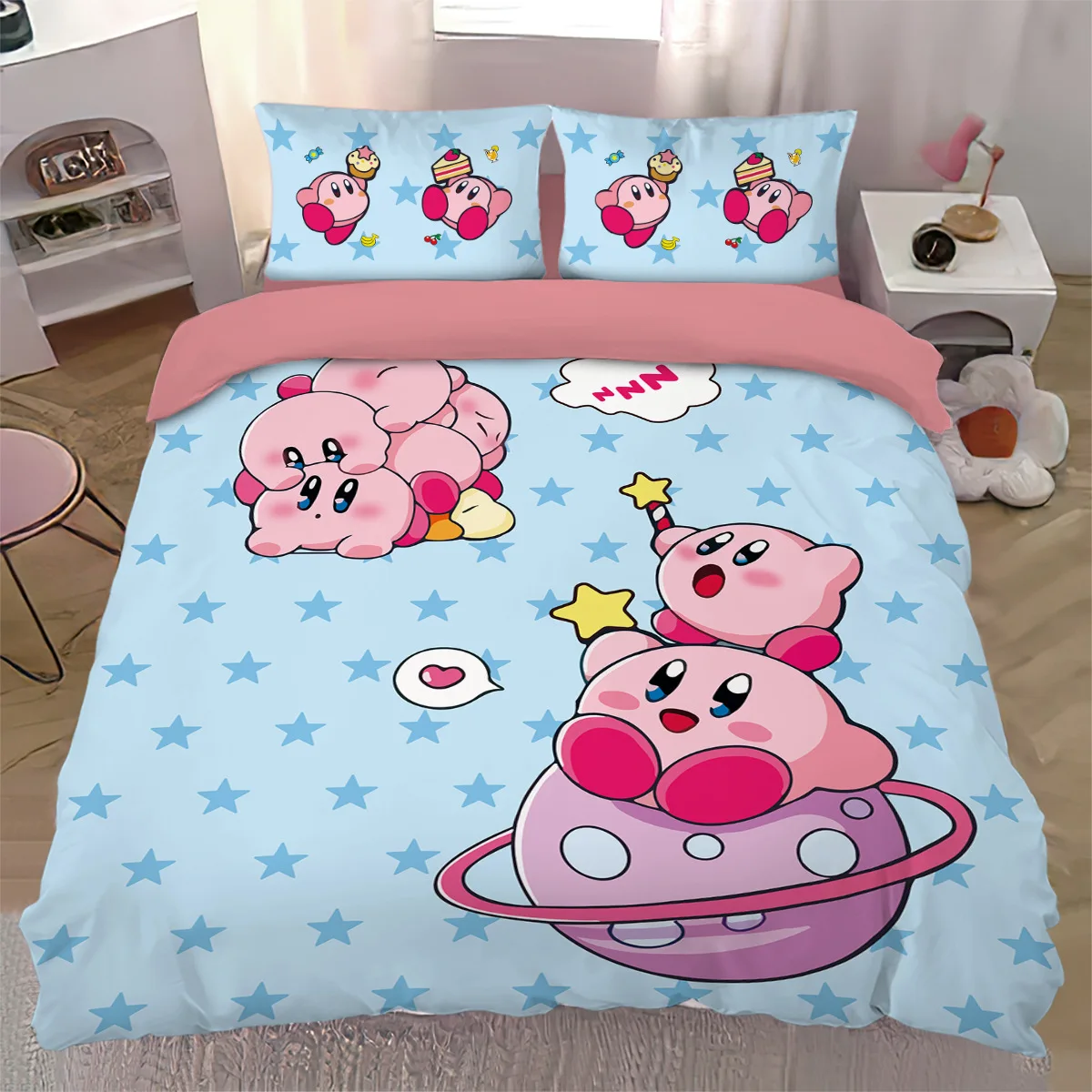 Cartoon Star Allies Duvet Cover K-Kirby Bedding Set Pillowcase Adult BoyGirl Bedroom Decoration Children Gift
Cartoon Star Allies Duvet Cover K-Kirby Bedding Set Pillowcase Adult BoyGirl Bedroom Decoration Children Gift