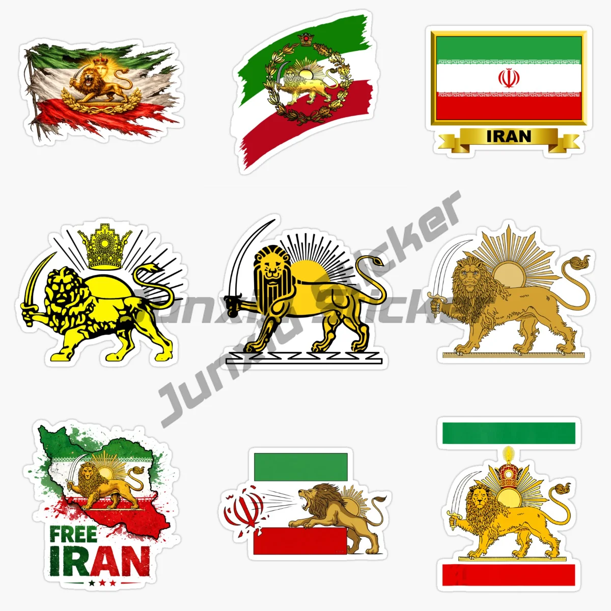 IRAN Former Persian National Emblem National Emblem Vinyl Self-adhesive Waterproof Car Sticker Car Decoration Accessories
IRAN Former Persian National Emblem National Emblem Vinyl Self-adhesive Waterproof Car Sticker Car Decoration Accessories