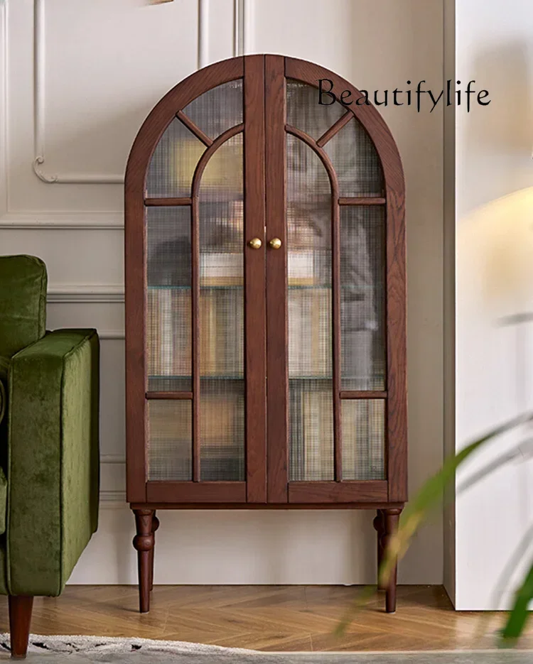 French Retro Arched Solid Wood Bookcase Modern Light Luxury TV Side Cabinet American Country Sideboard Cabinet
French Retro Arched Solid Wood Bookcase Modern Light Luxury TV Side Cabinet American Country Sideboard Cabinet