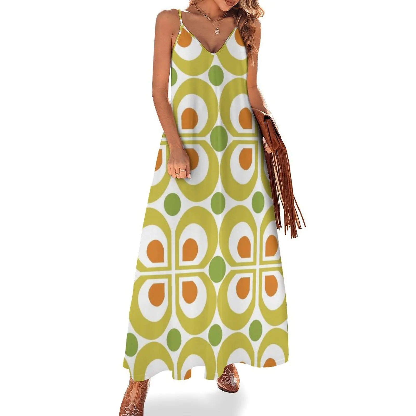 Retro 60s Pattern Sleeveless Long Dress Clothing women's evening dresses beach outfits for women Dress
Retro 60s Pattern Sleeveless Long Dress Clothing women's evening dresses beach outfits for women Dress