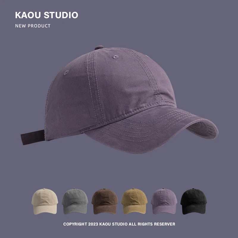 Simple Casual Baseball Cap Men's and Women's All-Match Cotton Soft Top Wide Brim Peaked Cap Trendy Korean Style
Simple Casual Baseball Cap Men's and Women's All-Match Cotton Soft Top Wide Brim Peaked Cap Trendy Korean Style