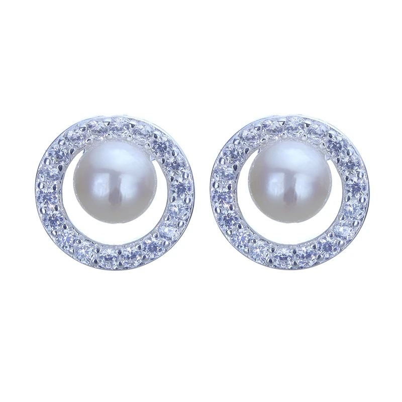 YangHang 925 Sterling Silver 5 mm Natural Freshwater Pearl Zircon Stud Earrings High Jewelry Gifts For Women
YangHang 925 Sterling Silver 5 mm Natural Freshwater Pearl Zircon Stud Earrings High Jewelry Gifts For Women