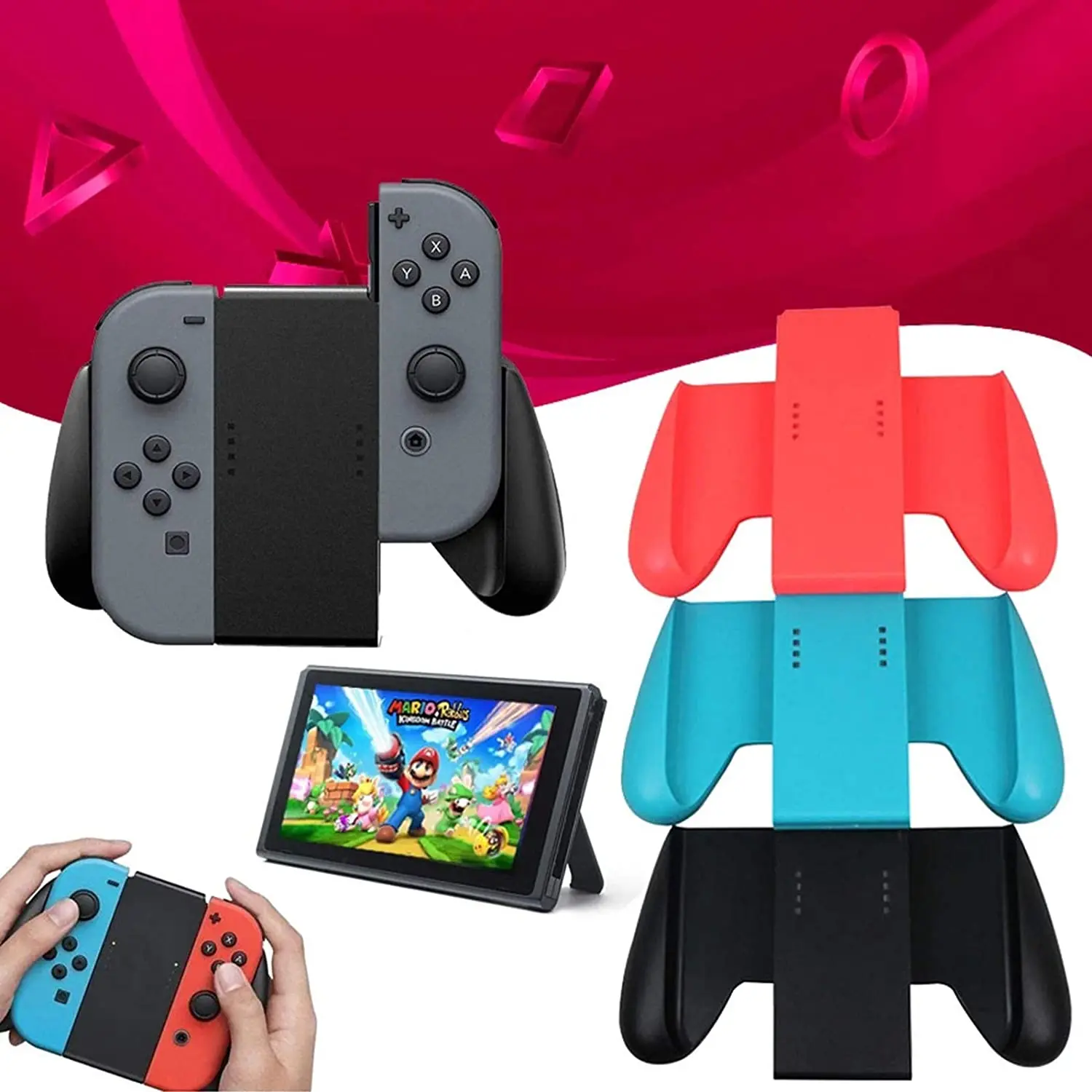 NS Gaming Grip Handle Controller Comfort Grip Handle Bracket Support Holder For Nintend Switch Joy-Con Plastic Handle Bracket
NS Gaming Grip Handle Controller Comfort Grip Handle Bracket Support Holder For Nintend Switch Joy-Con Plastic Handle Bracket