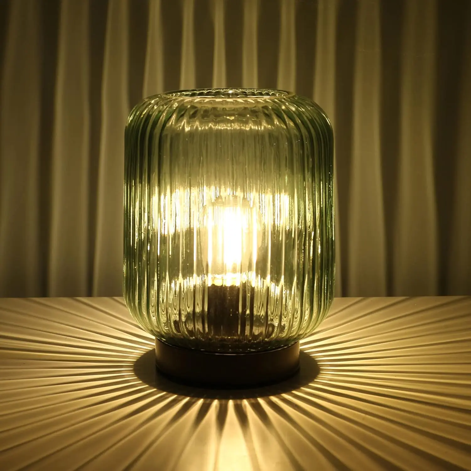 Battery Operated Lamp, LED Nightlight with Glass Design for Bedroom & Living Room - Green
Battery Operated Lamp, LED Nightlight with Glass Design for Bedroom & Living Room - Green