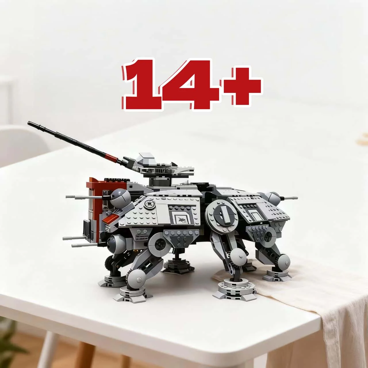Конструктор MOC 1082 детали, совместимый с 75337, модель AT-TE, тактический вездеход, игрушки для детей, подарок на день рождения, Рождество
Конструктор MOC 1082 детали, совместимый с 75337, модель AT-TE, тактический вездеход, игрушки для детей, подарок на день рождения, Рождество