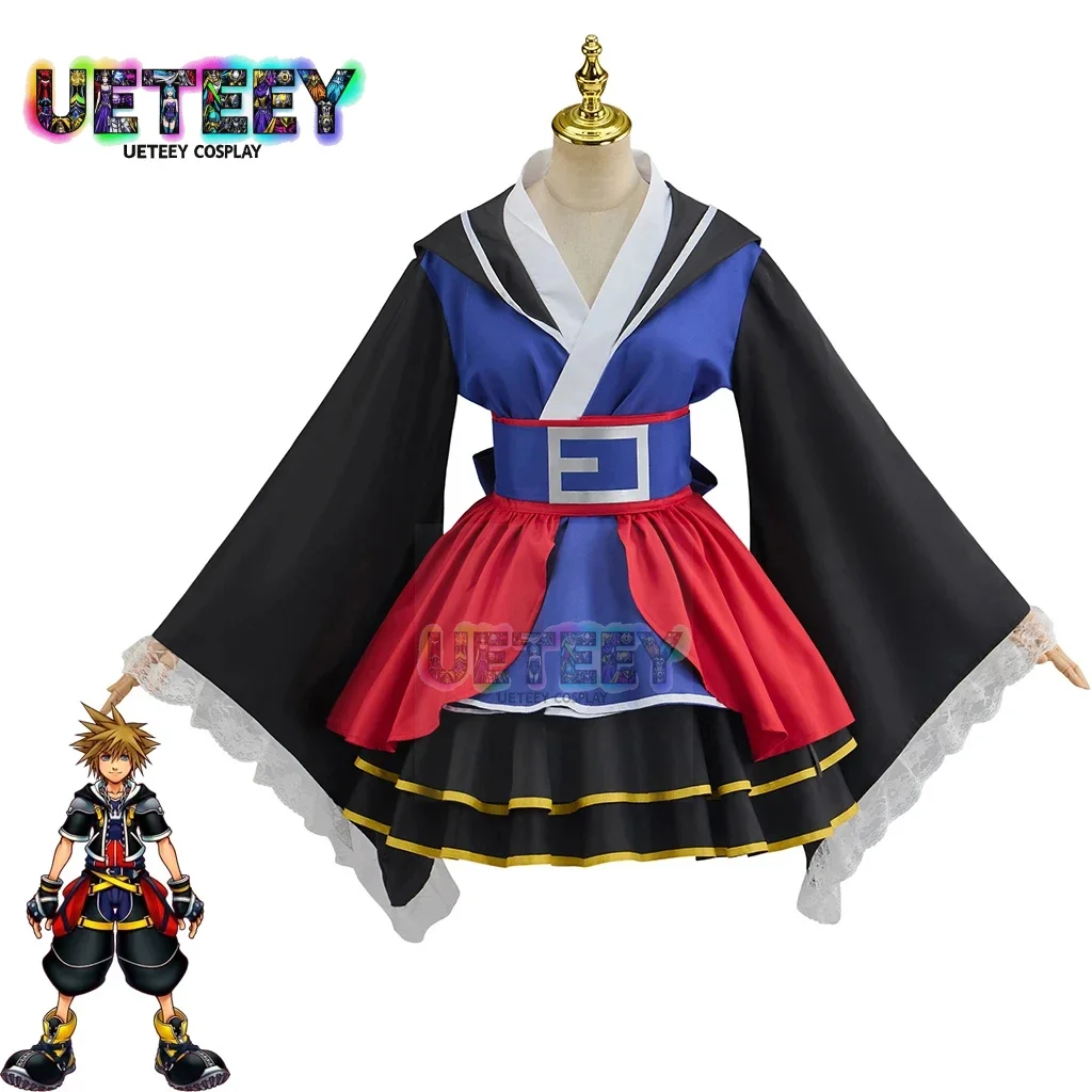 UETEEY Sora Lolita Kimono Dress Full Sets Anime Kingdom Hearts Cosplay Costume Female Girls Halloween Party Clothes
UETEEY Sora Lolita Kimono Dress Full Sets Anime Kingdom Hearts Cosplay Costume Female Girls Halloween Party Clothes