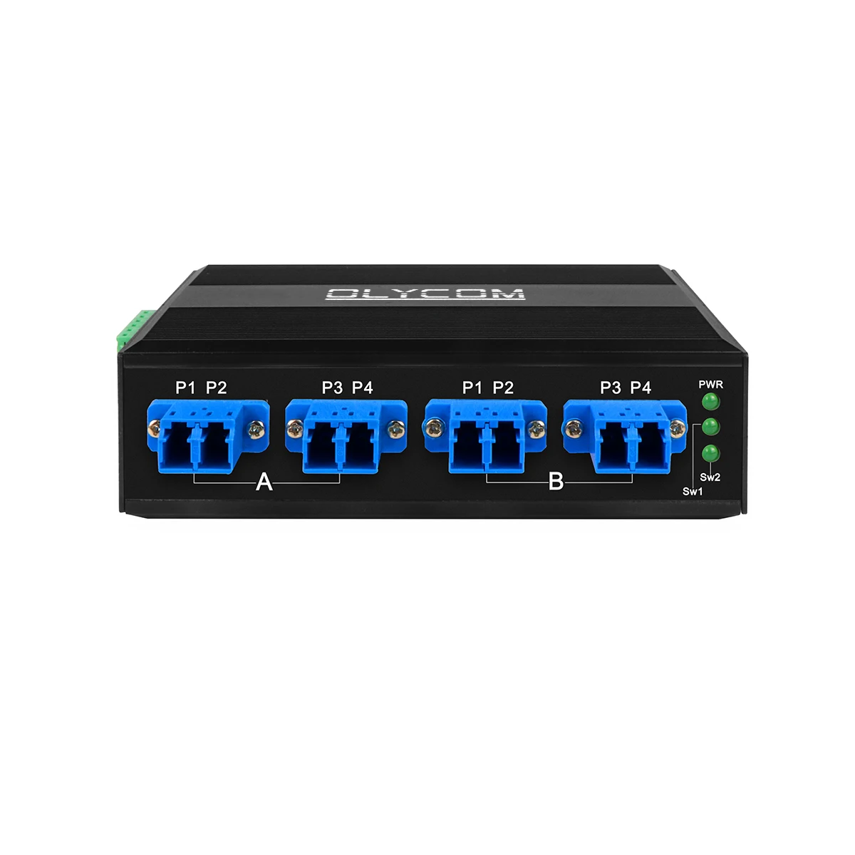 D2*DB Bypass Mechanical Optical Switch LC Fiber Converter to Protect Fiber Patch Industrial DIN-Rail Mounted IP40
D2*DB Bypass Mechanical Optical Switch LC Fiber Converter to Protect Fiber Patch Industrial DIN-Rail Mounted IP40