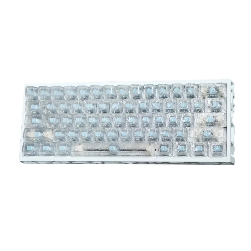 Side-engraved keycaps Full-key carbon fiber textured wooting60HE keyboard Customized transparent RGB mechanical keyboard
Side-engraved keycaps Full-key carbon fiber textured wooting60HE keyboard Customized transparent RGB mechanical keyboard
